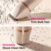 Bikini Trimmer for Women Pubic Hair: 2 in 1 Electric Razors for Women - IPX7 Waterproof Lady Shaver for Travel & Home Use (Gold) view 4