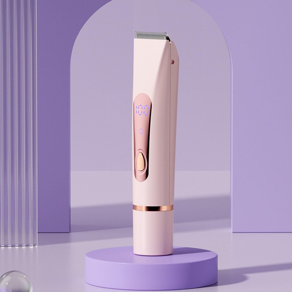cdpdmai Body Hair Trimmer Women's Bikini Trimmer, Beard Eyebrow Shaver, Intimate Body Trimmer, Body Trimmer for Ears, Beard, Intimate Areas, Legs, Face(Color:Pink)