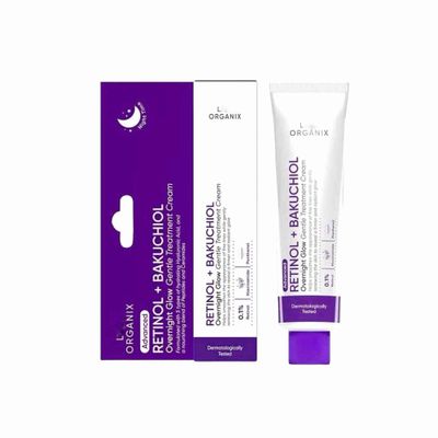 L ORGANIX Retinol+ Bakuchiol Overnight Glow Gentle Treatment Cream 30g