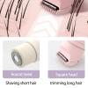 cdpdmai Women's Double Head Shaver Private Hair Trimmer Bikini Trimmer Women, Lady Shavers for Women Pubic Hair,2-in-1 Electric Shaver,for Mustache Beard Arms Armpits Legs(Color:Pink) view 4