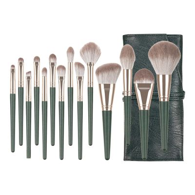 10/14x/Set Makeup Brushes Cosmetic Brush Eyeshadow Concealer Travel With Storage Bag For Daily