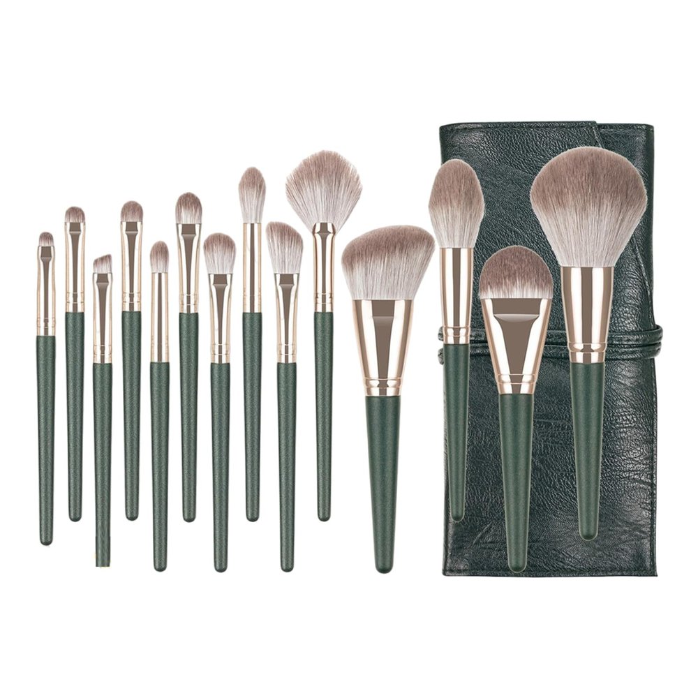 10/14x/Set Makeup Brushes Cosmetic Brush Eyeshadow Concealer Travel With Storage Bag For Daily