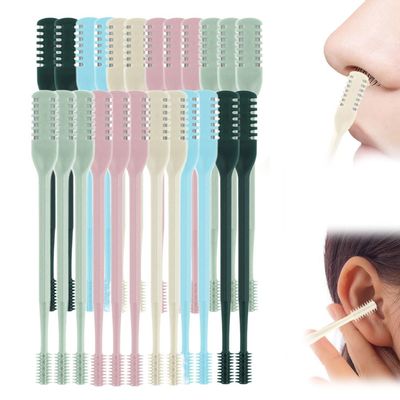 2-in-1 Nose Hair Trimmer for Women Men, 2025 Upgraded Double Sided Nasal Hair Cutter, Manual Nose Hair Removal Grooming Tool Travel Essential Halloween Christmas Gifts (24 Pcs)