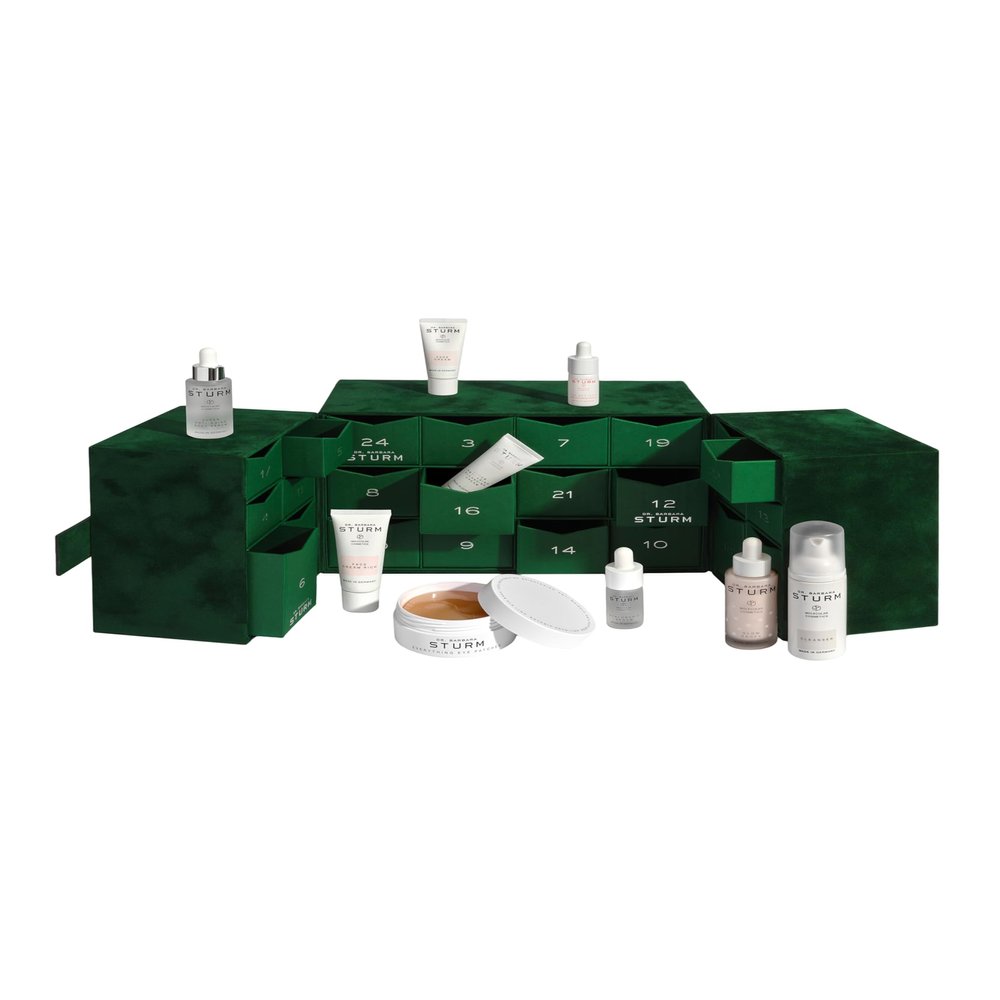 Advent Calendar 2025 ($1,863 Value), 24 Piece Skincare Gift Set, Full Deluxe Minis, Glow Drops Exclusive, Luxury Skincare By Dr. Barbara Sturm