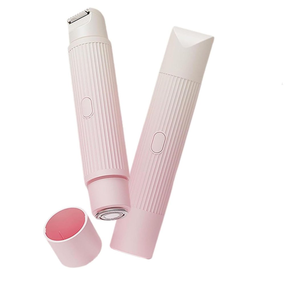 cdpdmai Women's Double Head Shaver Private Hair Trimmer Bikini Trimmer Women, Lady Shavers for Women Pubic Hair,2-in-1 Electric Shaver,for Mustache Beard Arms Armpits Legs(Color:Pink Gradient)