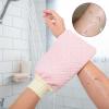 XLIUAX 2 Pack Exfoliating Glove, Skincare Exfoliating Mitt Exfoliator Gloves Body Scrubber Exfoliator for Dead Skin Reusable Body Glove for Smooth Skin Surface Radiant Skins Elastic Wrist view 3