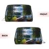 JIKOLPMUNY Lake With Boats Canoes Park Leather Portable Cosmetic Bag Spacious Pvc Leather Travel Organizer With Full Print Design For Makeup, Toiletries Daily Essentials view 3