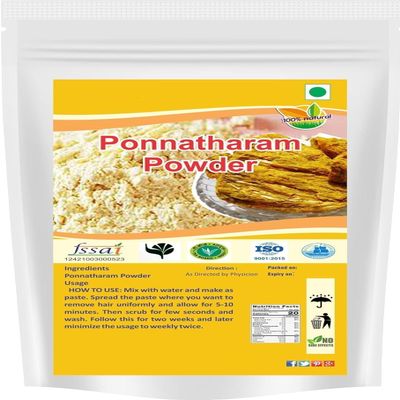 Flax Ponnatharam Hartal Varki Haratal Powder & Harita Manjari | 100% Hair Removal | 100% Pure And Natural | Permanent Hair Removal Powder | Suitable For Womens, Girls, Boys | 100 GM