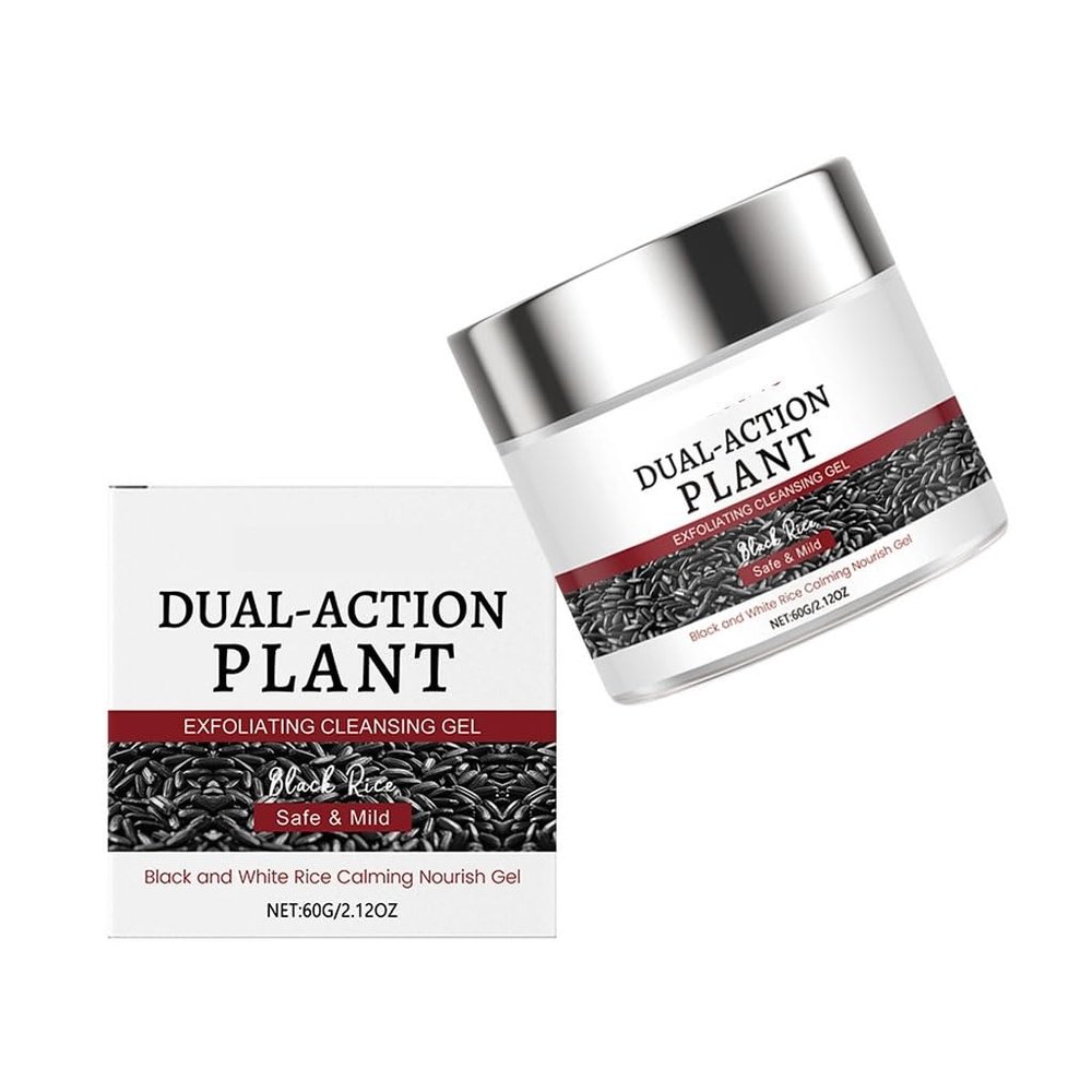 Black Rice Cleansing Gel - Deep Pore Cleaning, Gentle Exfoliation, Removes Dead Skin, Improves Roughness(1pcs)