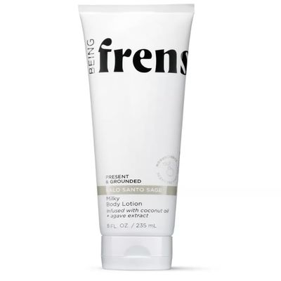 Being Frenshe Palo Santo Sage Milky Body Lotion with Coconut Oil, Agave Extract, Vegan Formula for Daily Hydration, 8 Fl Oz