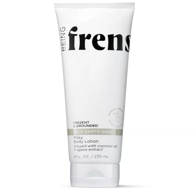 Being Frenshe Palo Santo Sage Milky Body Lotion with Coconut Oil, Agave Extract, Vegan Formula for Daily Hydration, 8 Fl Oz