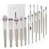 15 Pcs Makeup Brushes Set Vegan Foundation Concealers Blush Eyeshadow Eyeliner Powder Highlighter Blending Face Brush Set view 1