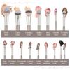 15 Pcs Makeup Brushes Set Vegan Foundation Concealers Blush Eyeshadow Eyeliner Powder Highlighter Blending Face Brush Set view 2