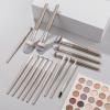 15 Pcs Makeup Brushes Set Vegan Foundation Concealers Blush Eyeshadow Eyeliner Powder Highlighter Blending Face Brush Set view 3