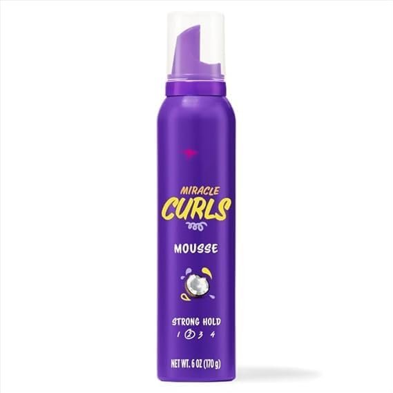 Au~ssie Miracle Curls Styling Mousse with Coconut & Jojoba Oil, for Curly Hair 6.0 fl oz (Pack of 1)
