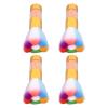 4pcs Manicure Duster Tool, Nail Art Powder Brushes, Rhinestone Colourful Soft Thickened Ergonomic Nail Dust Remover Brush with Storage Box for Makeup, Nail Powder view 2