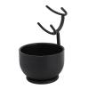 KunEchevyr Shaving Brush Stand with Bowl, Men Beard Shaving Tool Set, Metal Shaving Stand with Bowl, Grooming Kit Rack for Barbershops and Travel, Includes Brush Holder and Lathering Bowl view 3