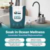 Baja Gold Ocean Mineral Soak  Natural Magnesium Bath Soak & Trace Elements | Relaxing, Clean Ingredient Soak for Bath, Muscles, Relaxation & Skin Care | Pure, Vegan, 2 Lb Resealable Bag, Lavender view 2