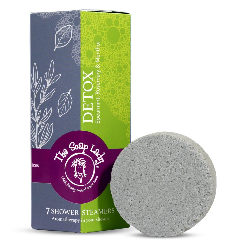 The Soap Lady Shower Steamers - Detox - Spearmint and Rosemary - Qty 7