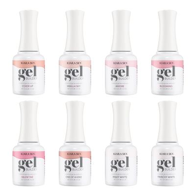 KIARA SKY Hema-Free 8 Color Nail Builder Gel Bundle
