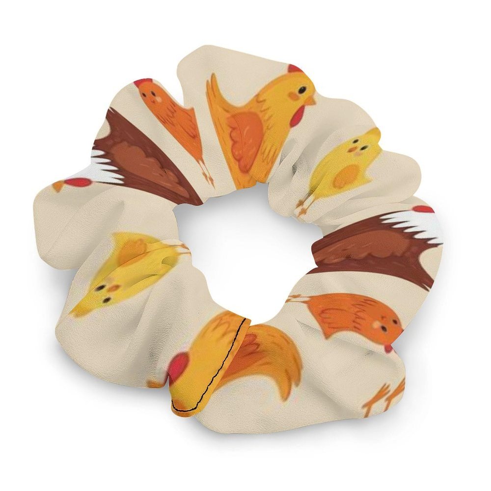 Aiyoolee Hair Scrunchies for Women, Soft Hair Ties & Ponytail Holders Compatible with A Brood of Chickens for Teens