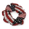 Aiyoolee Satin Hair Scrunchies, Elastic Hair Bands & Ponytail Holder Compatible with Fireman Firefighters Lives Matter American Thin Red Line Flag for Women view 1