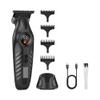 Electric Hair Trimmer Zero Gapped Edgers Clipper Cordless Rechargeable Finish Cutting Machine Men Beard 1-1743(Black) view 1