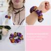 Aiyoolee Satin Hair Scrunchies, Elastic Hair Bands & Ponytail Holder for Women Compatible with Mexican Rose Sugar Skull Floral Women Day of The Dead Art view 4