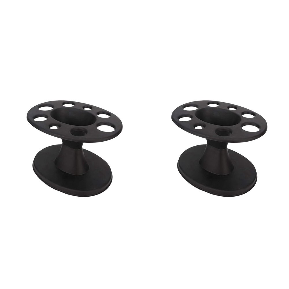 Cwmiibili 2X Hair Brush Holder Round Hair Brush Comb Holder Display Rack Hair Styling Brush Stand Hairdressing Tool Shelf