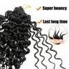 GoGo Curl Crochet Human Hair Knotless Pre-Separated Crochet Hair Extensions Human Hair Natural Black Feather Human Hair Extension 16inch (60g refill pack) view 3