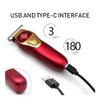 A97 Professional Hair Clipper for Men 0 mm Shaved Head Trimmer Machine USB Mini Cordless Cutting(Red1-3mm-Box) view 4