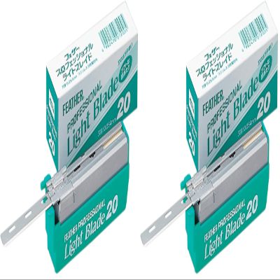 Feather Artist Club ProLight Razor Blade 20 Count (Pack of 2)