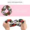 Aiyoolee Scrunchies for Women, Vintage Hair Ties & Elastic Hair Bands Compatible with Chicken Rooster Garden Sunflower Painting view 2