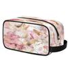 DXTKWL Makeup Bag Pink Golden Marble Travel Toiletry Make Up Bag Cosmetic Wash Bags Pouch Dopp Kit for Women Men view 2