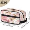 DXTKWL Makeup Bag Pink Golden Marble Travel Toiletry Make Up Bag Cosmetic Wash Bags Pouch Dopp Kit for Women Men view 3
