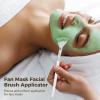 60 Pcs Fan Brushes for Facial Masks, 5.9 X 1.6 in Applicators for Makeup, Face Care, and Skincare at Home and Salons view 2