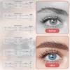 3Set Eyebrow Shaping Stencil, S/M/L Reusable Eyebrow Stencil Shaper Kit with Strap, Plastic Brow Stencil-brow Shaping Template Set for Beginner, Travel, Makeup Salons (Eyebrow Distance 2.0-3.5cm)  view 3