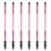 6 Pieces Dual-Ended Brow Brush, Eyebrow Brush, Angled Eye Brow and Spoolie Brushes, Shaping and Filling Eyebrows, Eyebrow Spoolie Brushes for Precise Brushing view 1