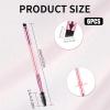 6 Pieces Dual-Ended Brow Brush, Eyebrow Brush, Angled Eye Brow and Spoolie Brushes, Shaping and Filling Eyebrows, Eyebrow Spoolie Brushes for Precise Brushing view 2