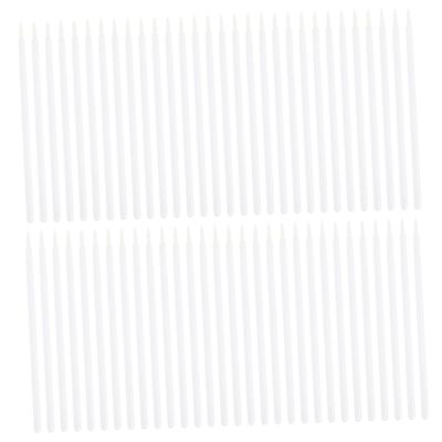 COOLHIYA 100pcs Disposable Eyeliner Brush Applicators Nylon Fiber Fine Tip Makeup Wands for Eye Shadow and Liquid Eyeliner Lightweight Cosmetic Tools for Professional Salon and Home Use