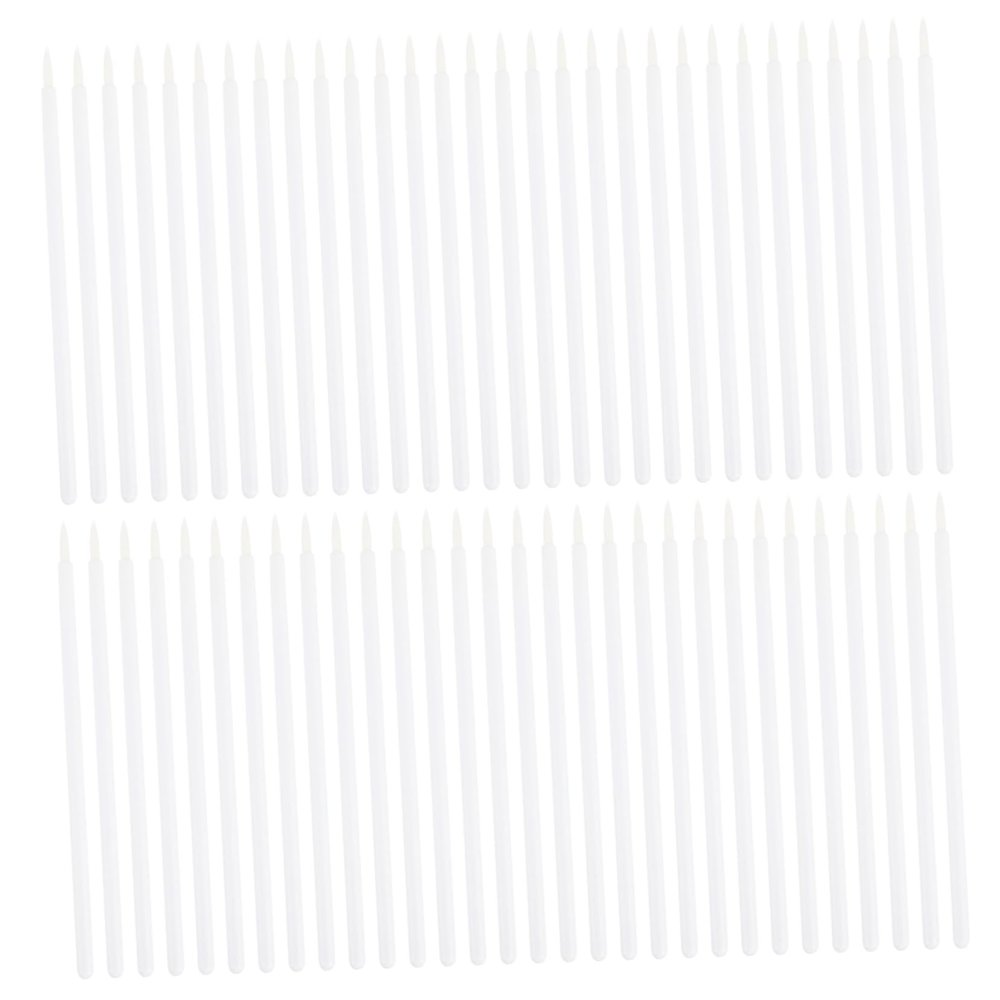 COOLHIYA 100pcs Disposable Eyeliner Brush Applicators Nylon Fiber Fine Tip Makeup Wands for Eye Shadow and Liquid Eyeliner Lightweight Cosmetic Tools for Professional Salon and Home Use