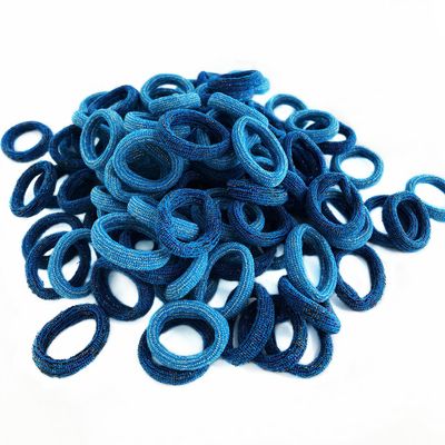 MARYLAVENDER Mini Small Glittering Hair Ties All Hair Types Seamless Glitter Hair Ponies Elastics Ponytail Holders Hair Scrunchies Hair Accessories Baby Girls Kid Children 100 pcs