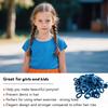 MARYLAVENDER Mini Small Glittering Hair Ties All Hair Types Seamless Glitter Hair Ponies Elastics Ponytail Holders Hair Scrunchies Hair Accessories Baby Girls Kid Children 100 pcs view 2