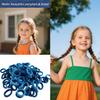 MARYLAVENDER Mini Small Glittering Hair Ties All Hair Types Seamless Glitter Hair Ponies Elastics Ponytail Holders Hair Scrunchies Hair Accessories Baby Girls Kid Children 100 pcs view 3