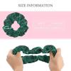 Aiyoolee Hair Scrunchies for Women, Large Hair Ties Gift for Wedding Party Decor Compatible with Marble Green view 2
