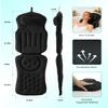 Full Body Bath Pillow for Bathtub, 5D Thick Tub Pillow for Bathtub with 192 Non-Slip Suction Cups, Laundry Bag & Hook, Bathtub Pillow for Head, Neck & Back Support (Black, 51"*15") view 2
