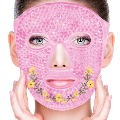 CONBELLA Cold Face Eye Masks Ice Face Mask Hot Cold Compress for Dark Circles, Puffiness, Migraines, Headache, Stress, Redness, Cooling Face Masks for Women Man, Skin Care