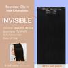 Full Shine Seamless Hair Extensions Clip in Jet Black Invisible Hair Extensions Invisible PU Weft Hair Extension Fill Ins for Short Thin Hair Add Volume 4pcs 16Inch 85g view 2