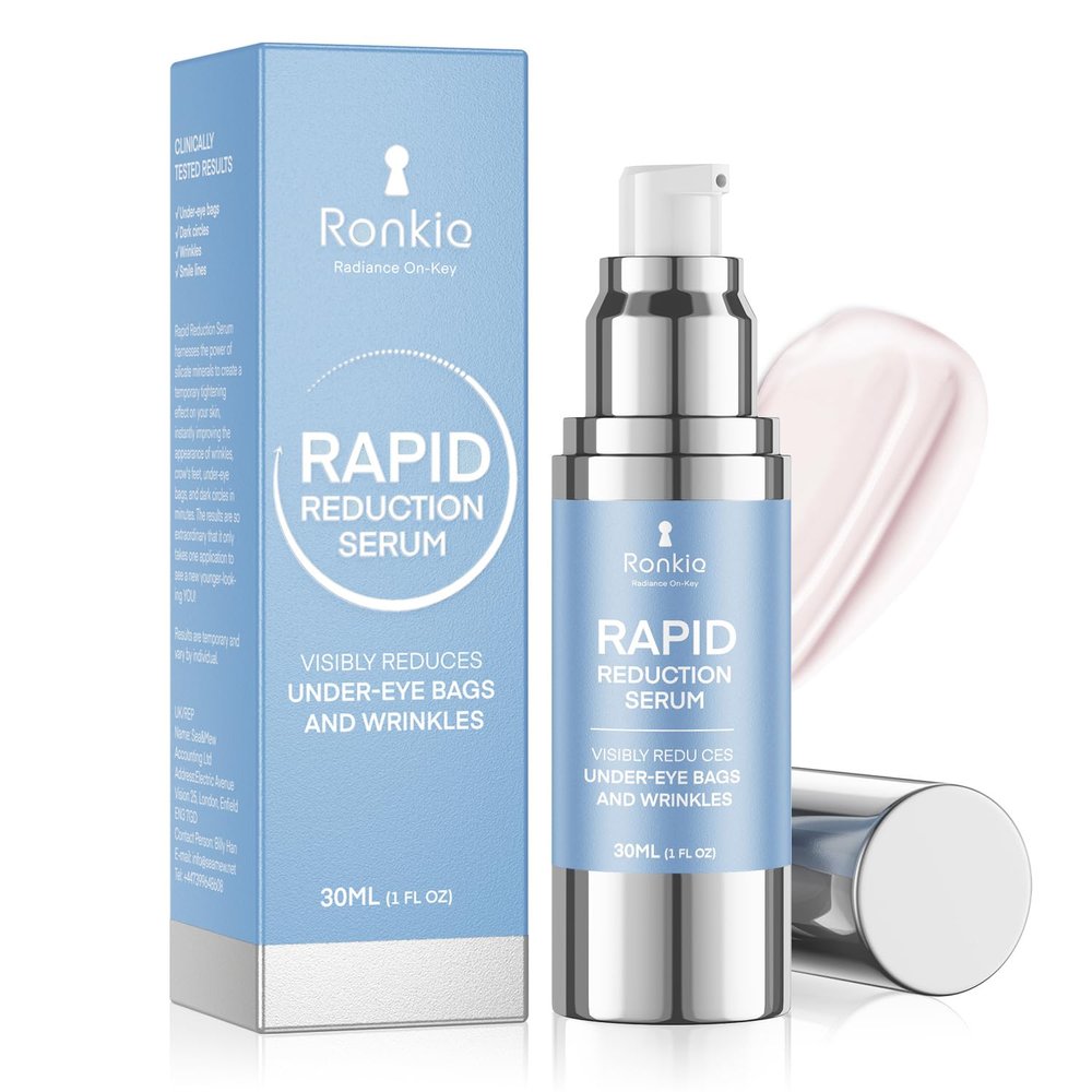 RONKIE Instant Eye Lift Cream: Reduces Eye Bags Wrinkles Puffy Eyes Dark Circles Crows Feet in Minutes for Mature Skin of Middle-aged Women 1 Fl Oz (Light)