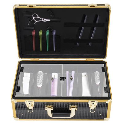 APOUDM Barber Carrying Case Organizer Portable Barber Tool Carry Organizer Box Cases with Locks & Keys for Clippers and Supplies